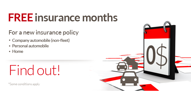 Free insurance months -  Company automobile (non-fleet), personal automobile, home
